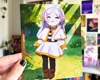 Chibi SouSou No Frieren Fanart Impresión