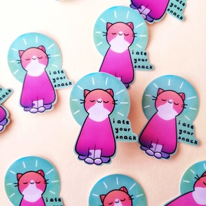 snack kitty sticker