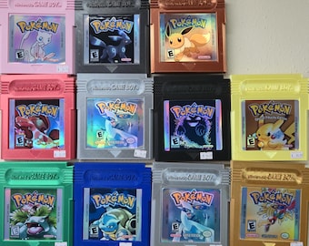3D Printed Pokémon Gameboy Large Gameboy Cartridge Decorative Hanger - Retro Gaming Wall Mount Bedroom Mancave Gift Idea for Him and Her