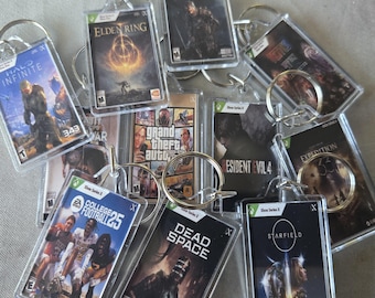 Xbox Series X XSX Game Art Video Game Keychain | Chain | Hanger | Pendent (2- Sided Front and Back) for backpack travel bag purse lanyard