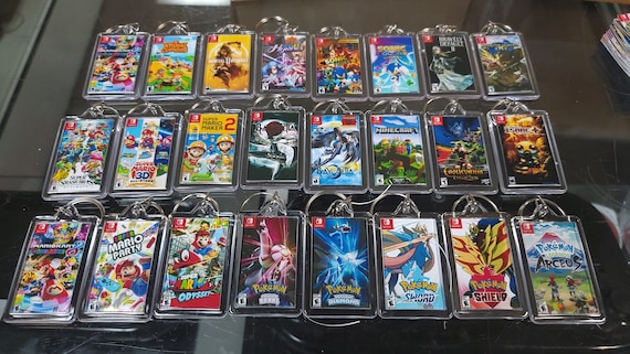 Nintendo Switch Game Art Video Game Keychain Chain Hanger