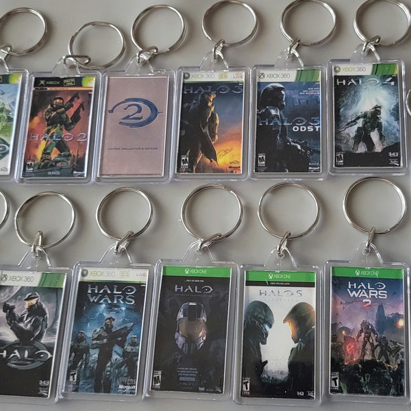 Halo Series Xbox | Xbox 360 | Xbox One | Xbox Series X Game Art Video Game Keychain | Chain | Hanger | Pendent (2- Sided Front and Back)