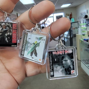 Ps1 Icon Keychain Playstation PS1 Game Art Video Game Keychain | Chain | Hanger | Pendent ...
