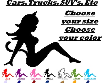 Beautiful Cat girl Catgirl Decal for Cars, Trucks, SUVs & More – Cute, Whimsical Design for Personalizing Your Ride! Gift Idea Weather Proof