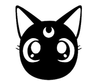 Sailor Moon Luna Decal No background