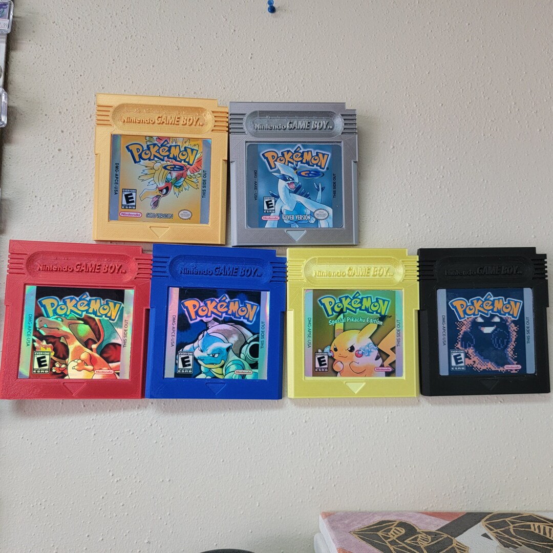 3D Printed Pokémon Gameboy Large Gameboy Cartridge Decorative Hanger ...