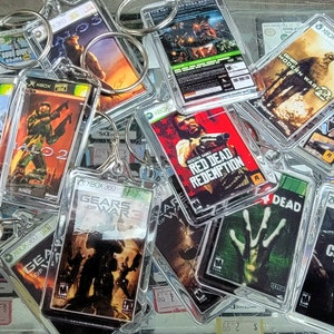 Xbox 360 Game Art-videogamesleutelhanger | Ketting | Hanger | Hangend (2-zijdige voor- en achterkant) voor sleutelring sleutelhanger reistas portemonnee