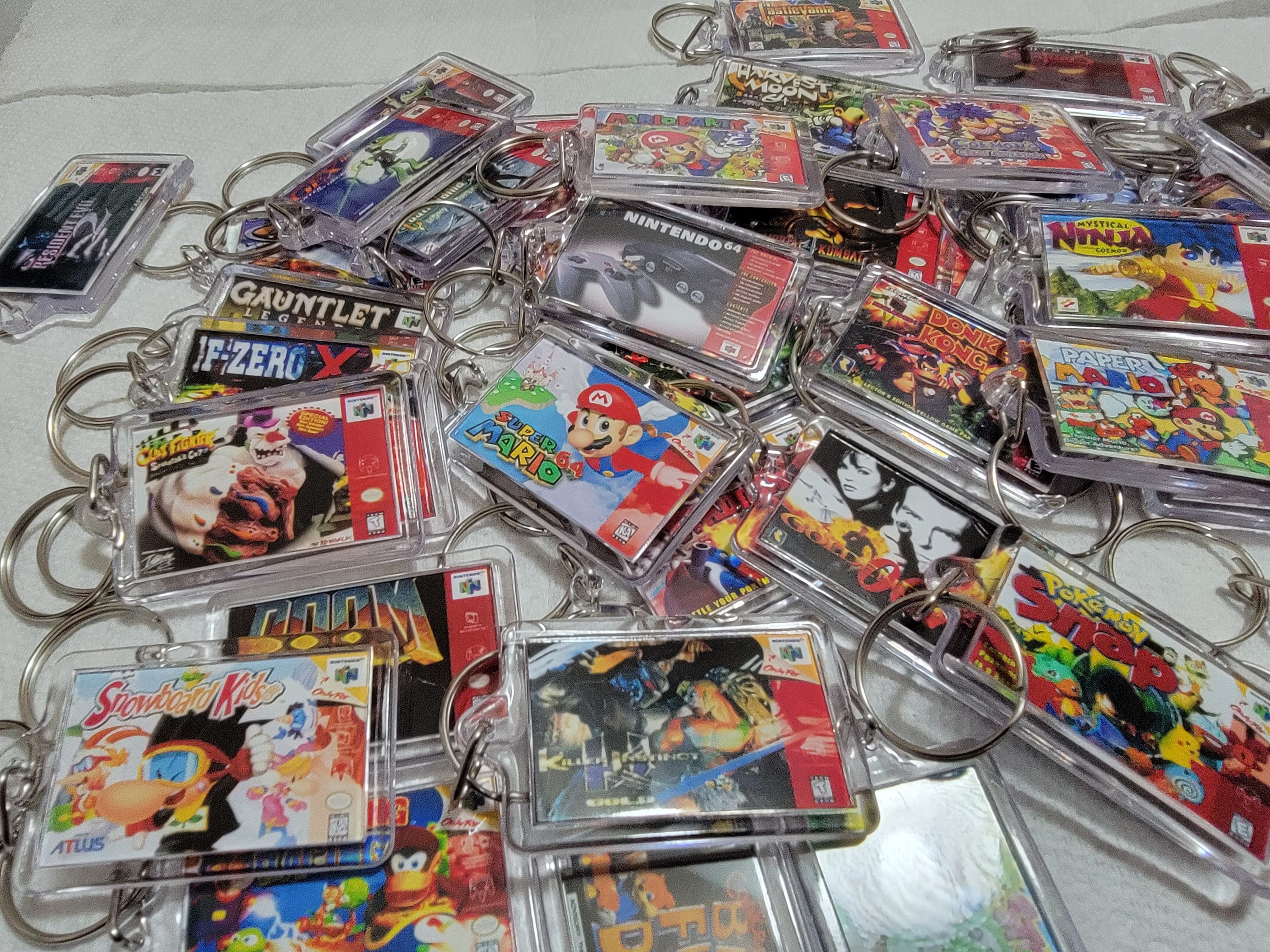Nintendo 64 N64 Game Art Video Game Keychain | Chain | Hanger