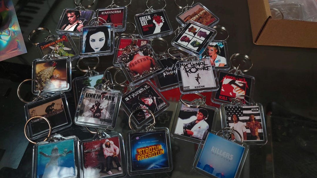 Album Artwork Music Art Keychain | Chain | Hanger | Pendent (2- Sided ...