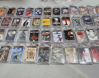 Playstation 2 PS2 Game Art Video Game Keychain | Chain | Hanger | Pendent (2-Sided Front and Back) backpack travel bag purse lanyard keyring