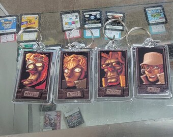 Metal Slug 2 Character Select Game Art Video Game Keychain | Chain | Hanger | Pendent (2-Sided Front and Back) for backpack travel bag purse