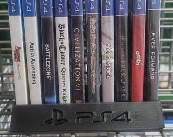 3D Printed PS4 Game Stand Holds 10 Games | Custom colors