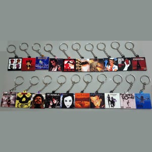 Album Artwork Music Art Mini 3D Printed Keychain | Pendent (2- Sided Front and Back) for keyrings, bags backpack, purses, lanyard, & more