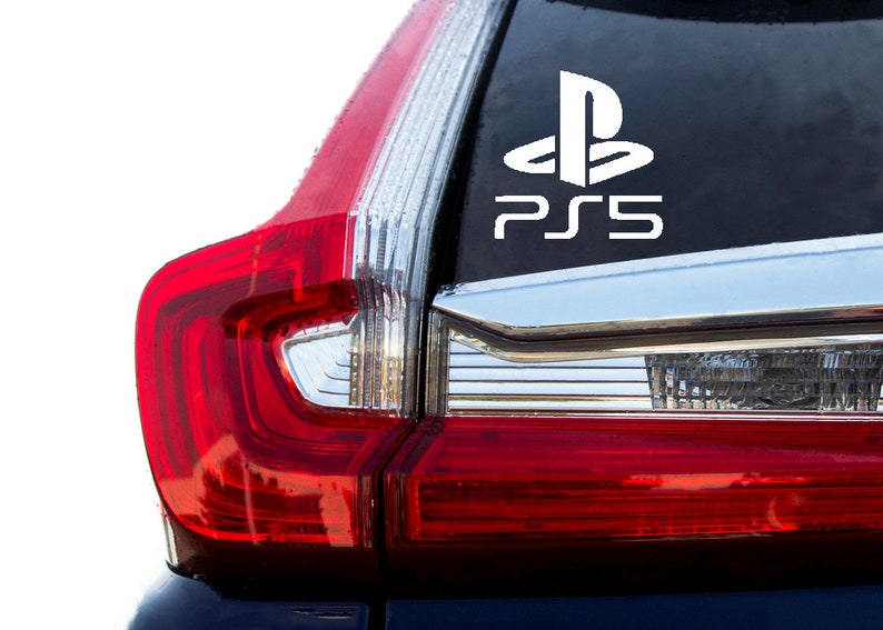 PS5 Playstation 5 logo decal No background. image 3