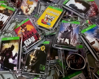 Xbox One Game Art Video Game Keychain | Chain | Hanger | Pendent (2- Sided Front and Back) for backpack travel bag purse lanyard keyring