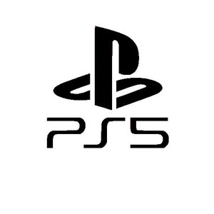 PS5 Playstation 5 logo decal No background. image 1