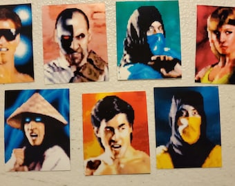 Mortal Komat SNES Character Select Stickers Set of 7 Vinyl Gift Idea Retro Game