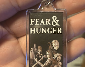 Fear & Hunger 1 and 2 Indie Game Art Video Game Keychain | Chain | Hanger | Pendent (2-Sided Front and Back) backpack bag purse lanyard more