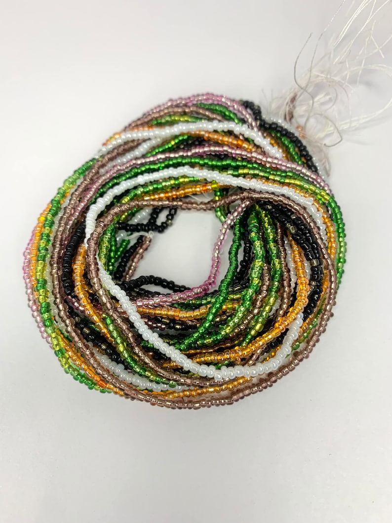 Colorful African Waist Beads Waist Beads for weight loss Tie Etsy