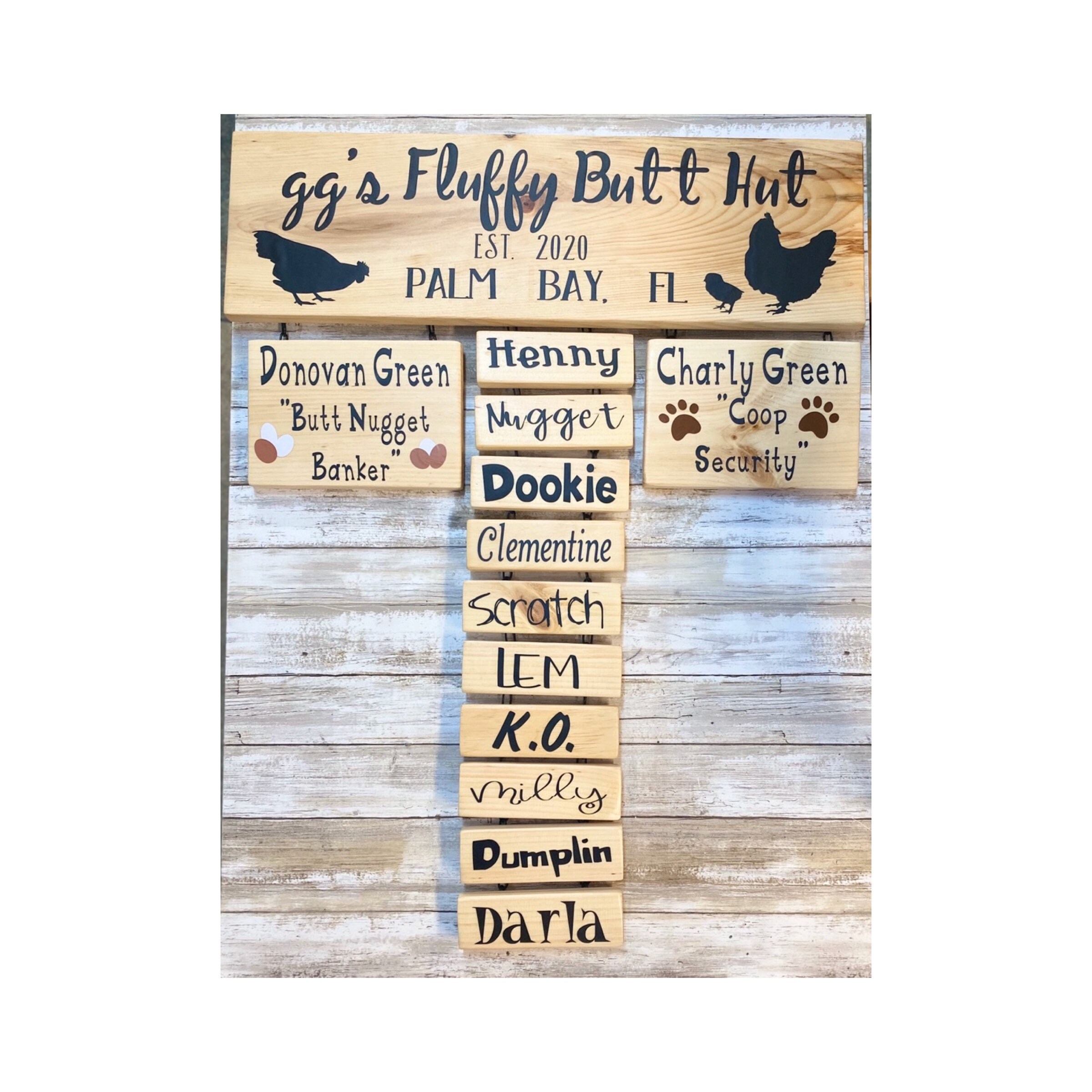 Custom Chicken Coop Name Sign Chicken Coop Chicken Sign Etsy