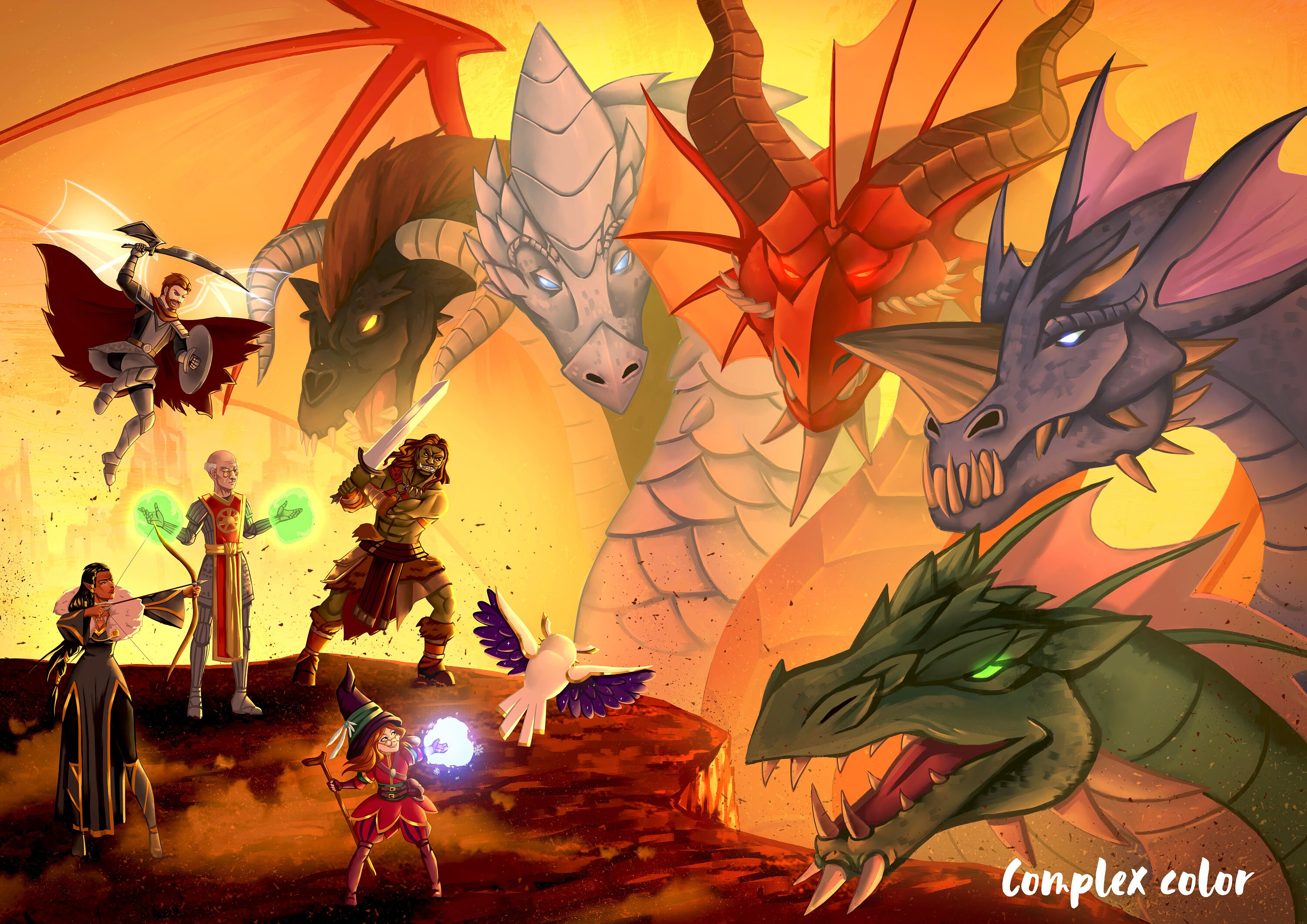 Dnd Party Commission Dnd Character Commission Digital Art Etsy UK