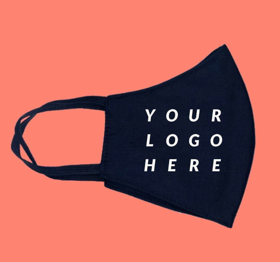 Personalized Custom Embroidered Face Mask | Your Logo | Design - Etsy