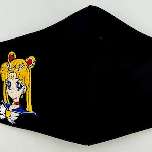 Sailor Moon | Usagi Tsukino | Custom Embroidered Face Mask