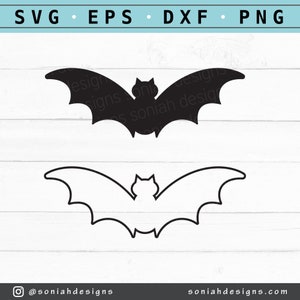 Halloween Bats SVG, Flying Bat SVG, Bat PNG, Clipart Bat, Sylwetka Bat, Cyfrowe natychmiastowe pobieranie, Plik do cięcia dla Cricut, Plik do cięcia sylwetki