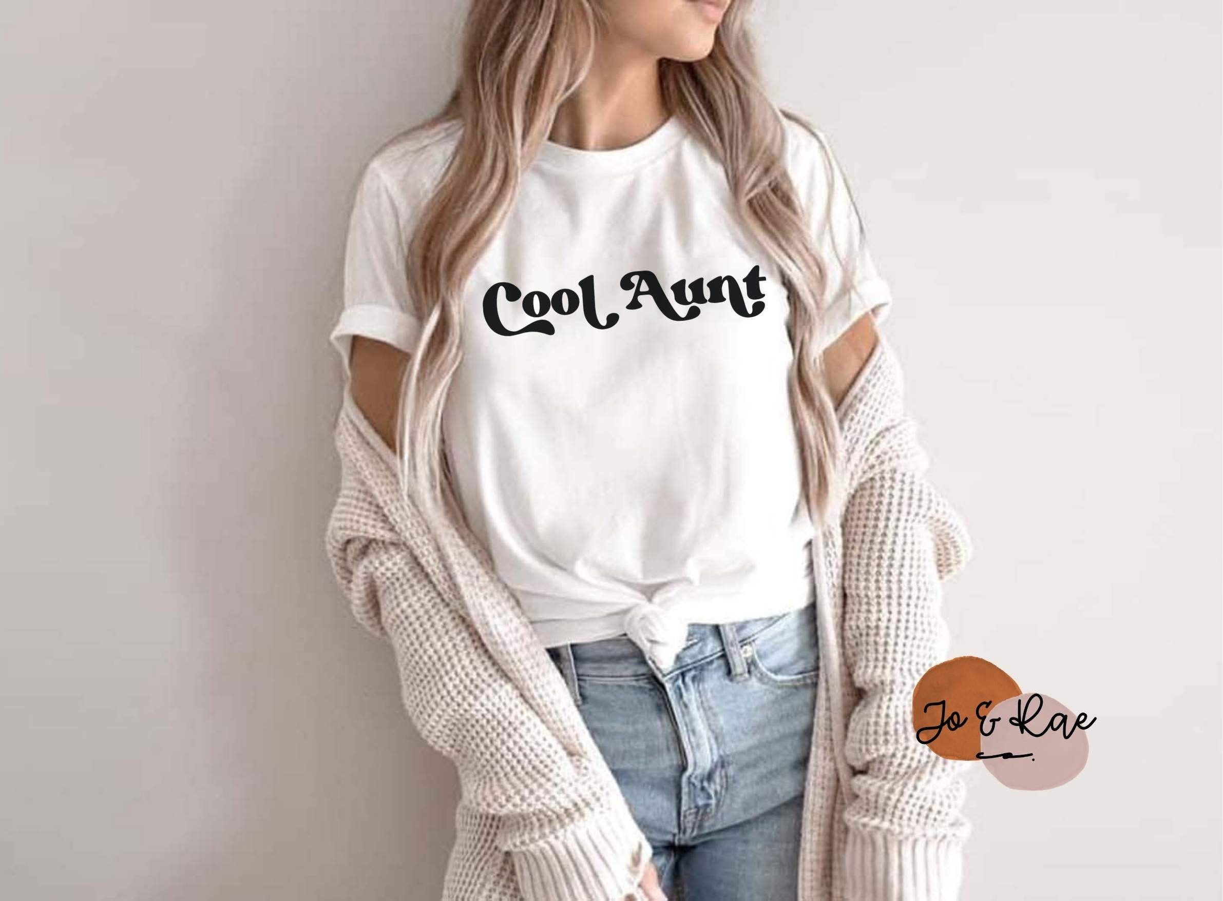 Cool Aunt Shirt Coolest Auntie Aunts 
