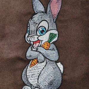 Embroidery File Bunny with Carrot Easter