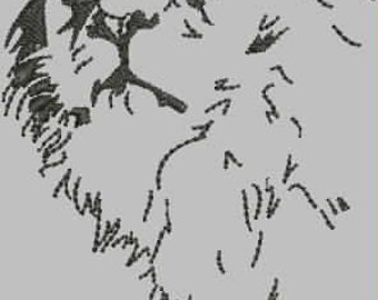 Embroidery file lion 1