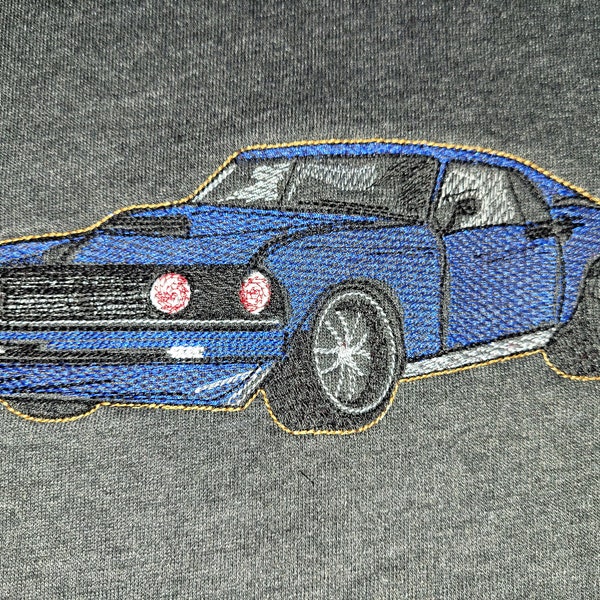 Embroidery file Ford Mustang