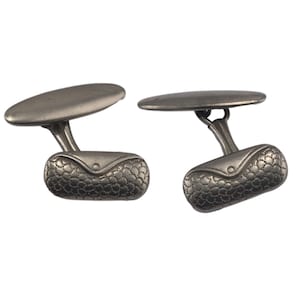 Vintage Pair Metal Cufflinks Novelty Purse Wallet Shape