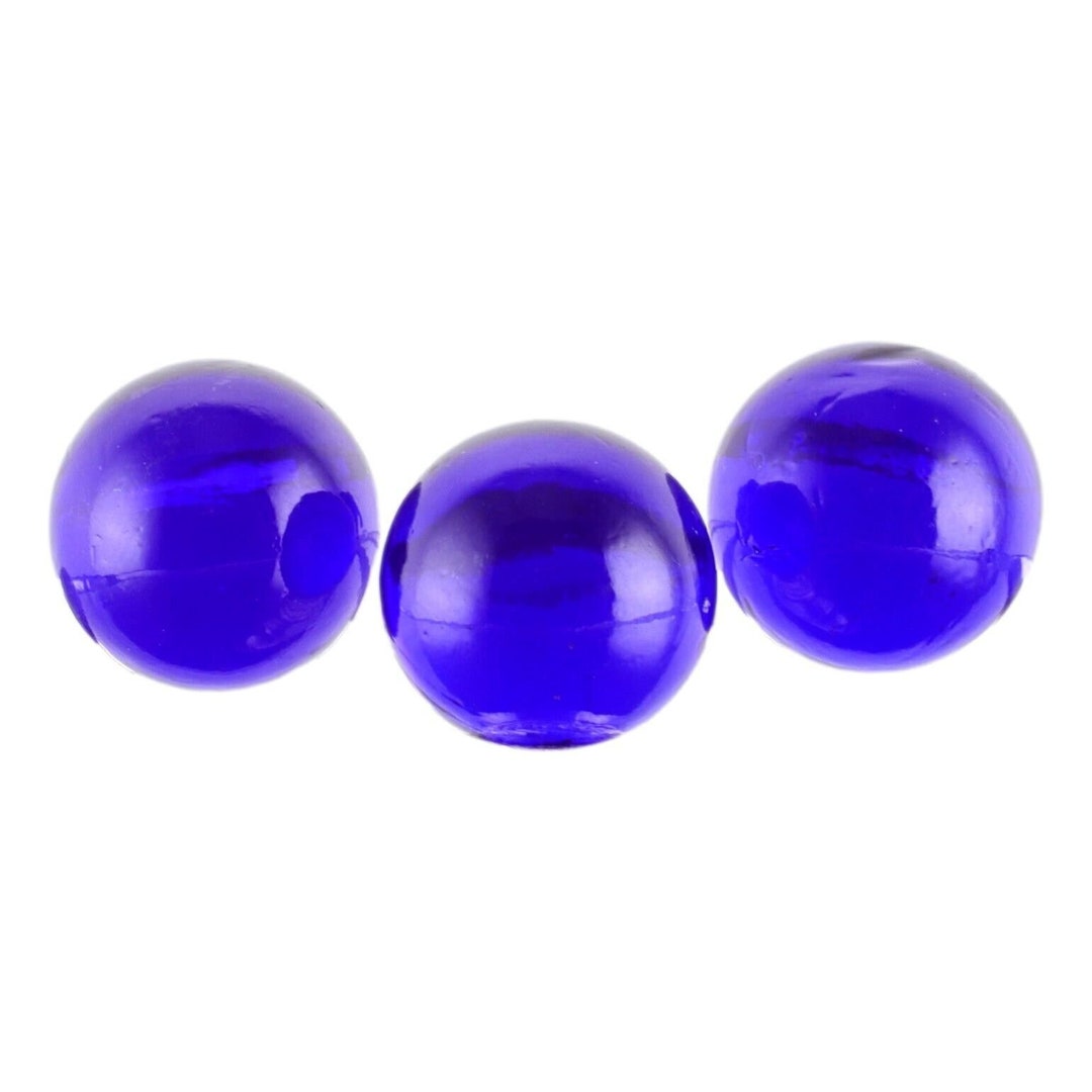 Vintage BRISTOL BLUE Glass Marbles X 3 1.5cm Diameter Etsy UK