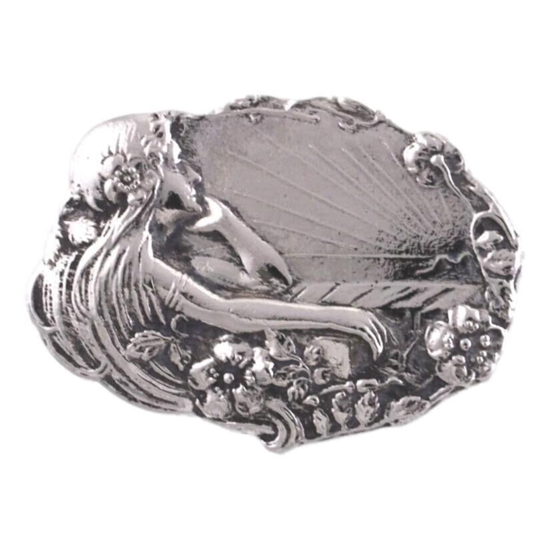 Vintage Silver UNGER BROTHERS Design Brooch Pin Art Nouveau Lady at ...