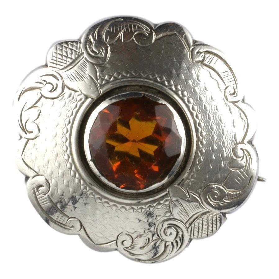 Cairngorm Brooch - Etsy