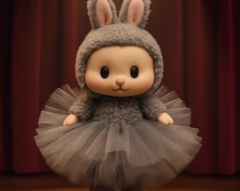 Plush vinyl doll tutu, Handmade clothes for plush vinyl doll, plush vinyl doll outfit,  Tutu for dolls,