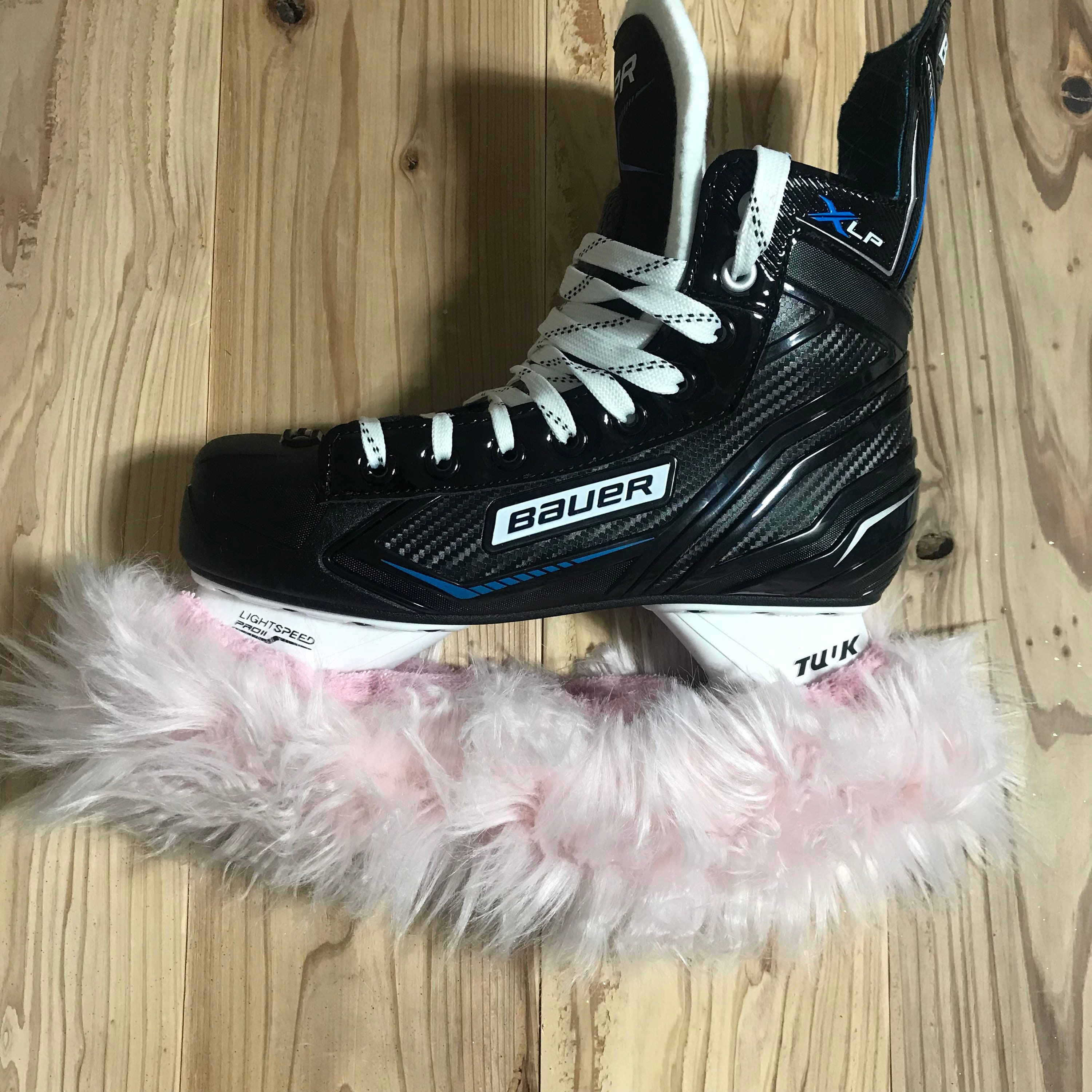 Fuzzy Pink Soakers for Ice Skates Faux Fur Ice Skate Soakers Etsy