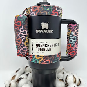 Bolsa con cierre para vaso Stanley de 40 onzas con forma de serpiente y asa a juego, mochila para vaso, billetera con cierre para vaso, bolsa para botella de agua