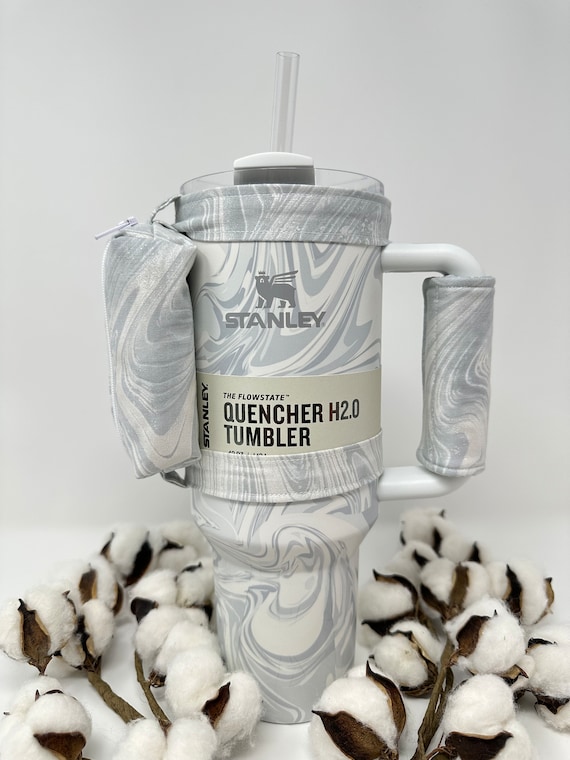 Authentic Exclusive Stanley 40oz. Quencher H2.0 Polar Swirl Tumbler with  matching accessories