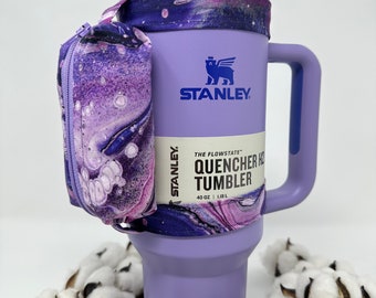 Stanley 40 Ounce Lavender Lava Tumbler ZIPPERED POUCH, Tumbler Backpack,  Tumbler Zippered Wallet, Water Bottle Pouch 