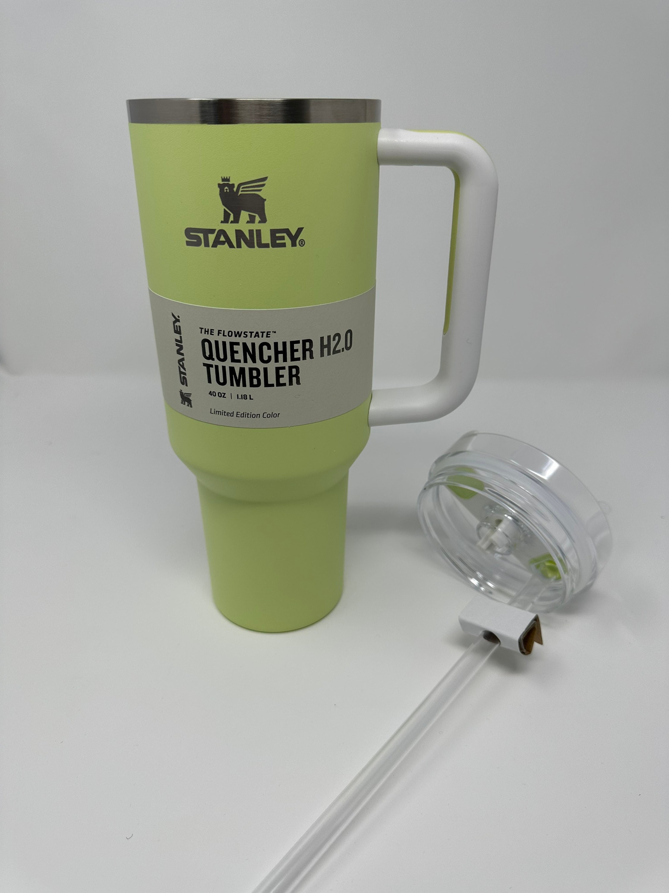 Target Exclusive Stanley 40oz H2.0 Flowstate Citron Tumbler With White  Handle 