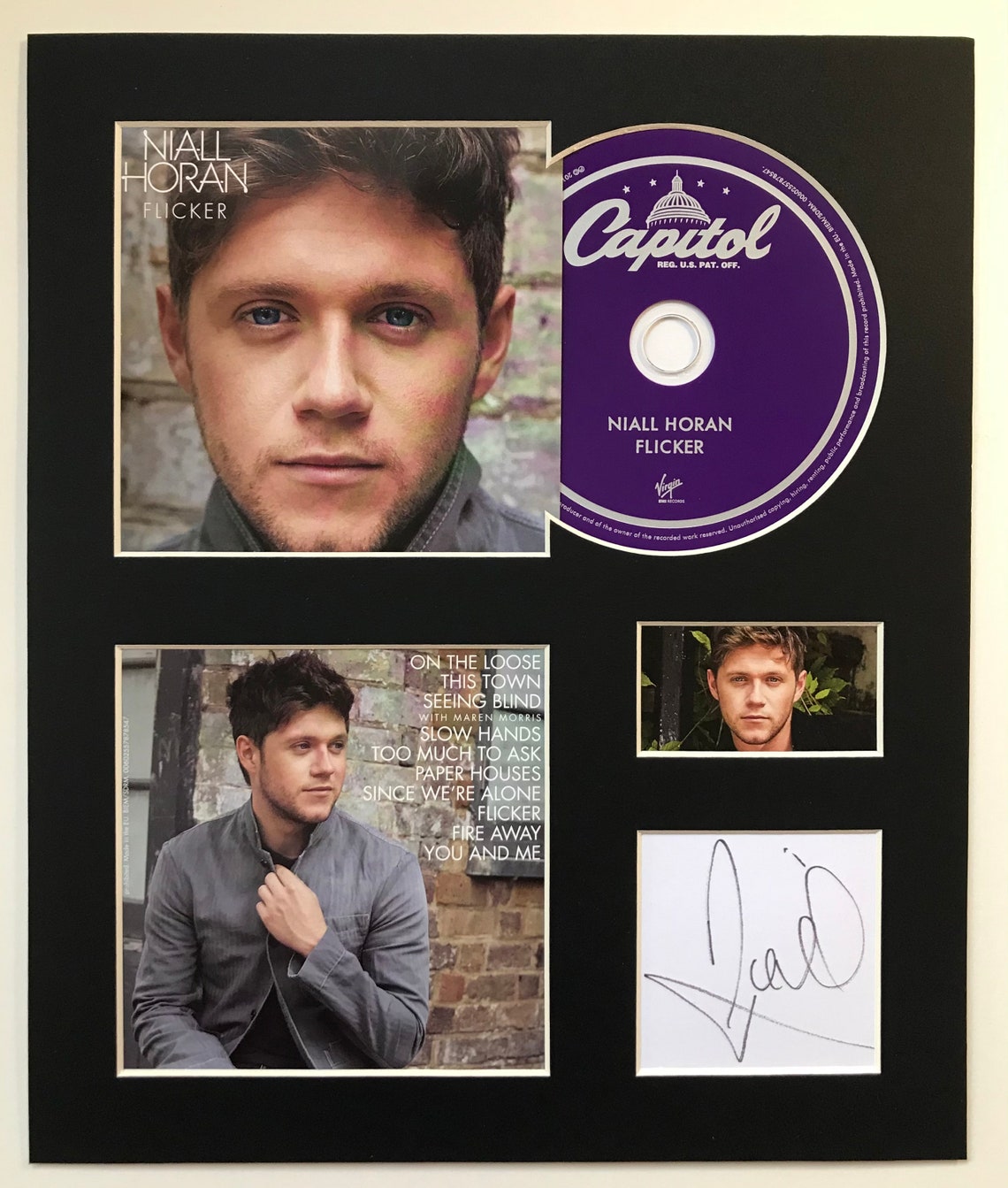 NIALL HORAN Signed Autographed Flicker Mounted Album Etsy