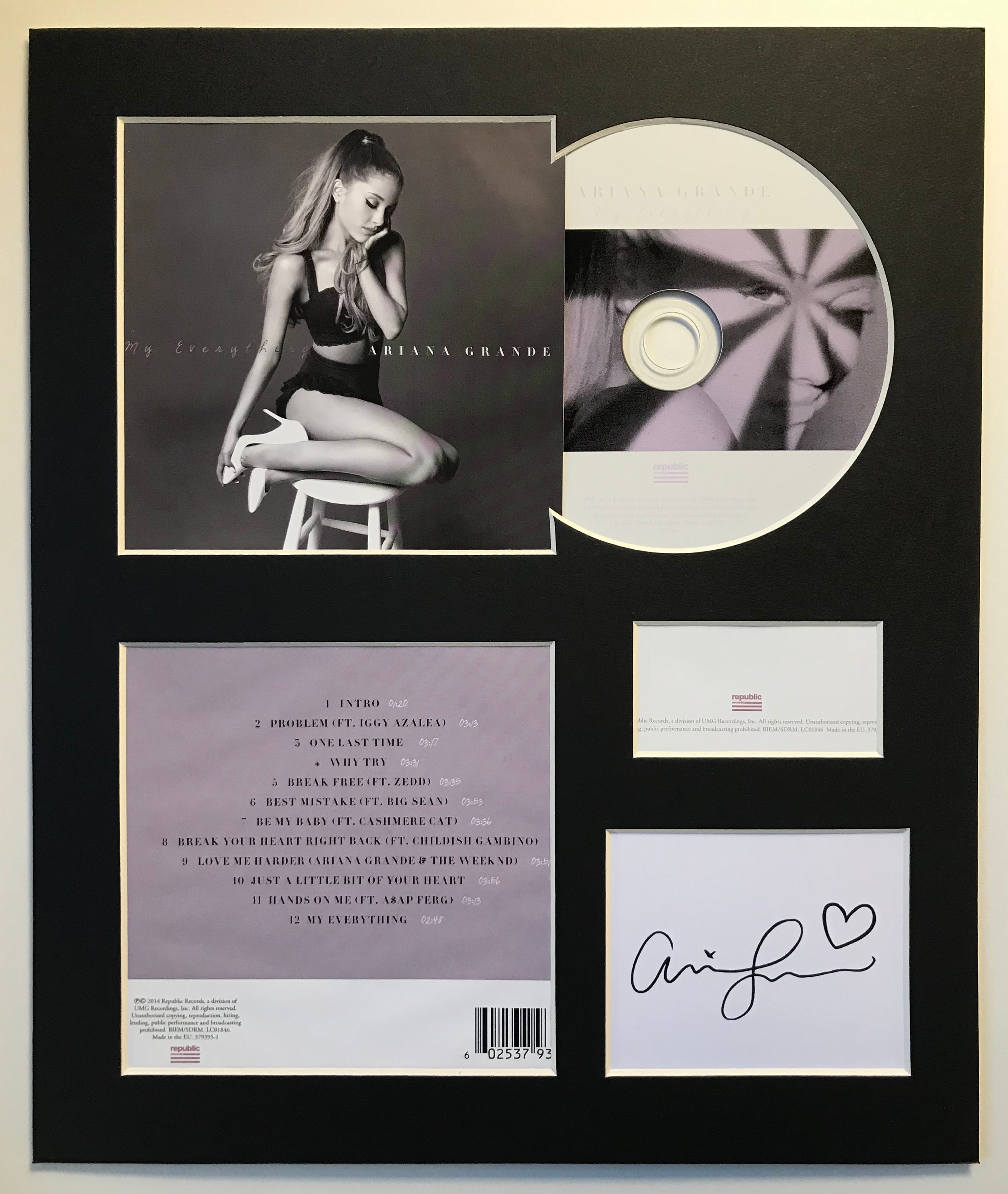 ARIANA GRANDE Signed Autographed My Everything Mounted | Etsy