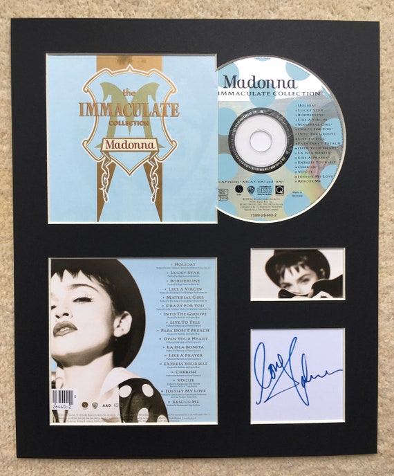 Madonna Signed Autographed Immaculate Collection Mounted Etsy
