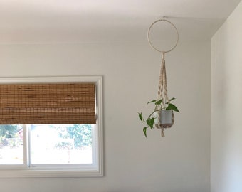 Macrame Plant Hanger - Large Ring