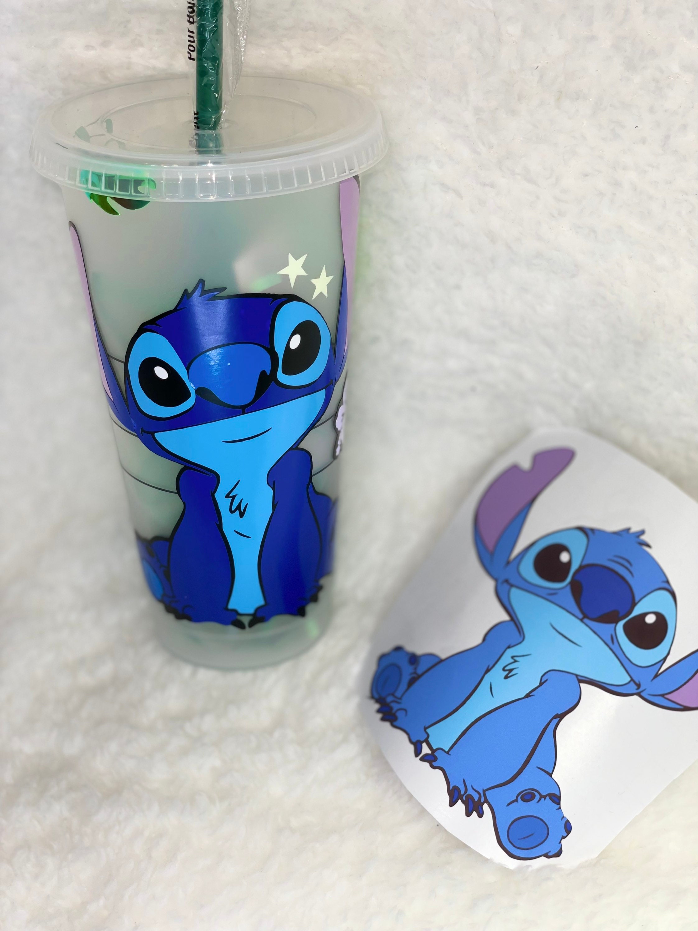Disney Lilo & Stitch Reusable Plastic Straw Set