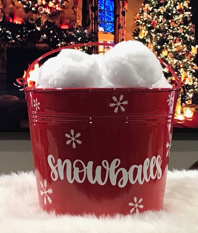 Custom Snowball Bucket Snowball Fight Snowballs Etsy Custom Snowball Bucket Snowball Fight Snowballs Etsy