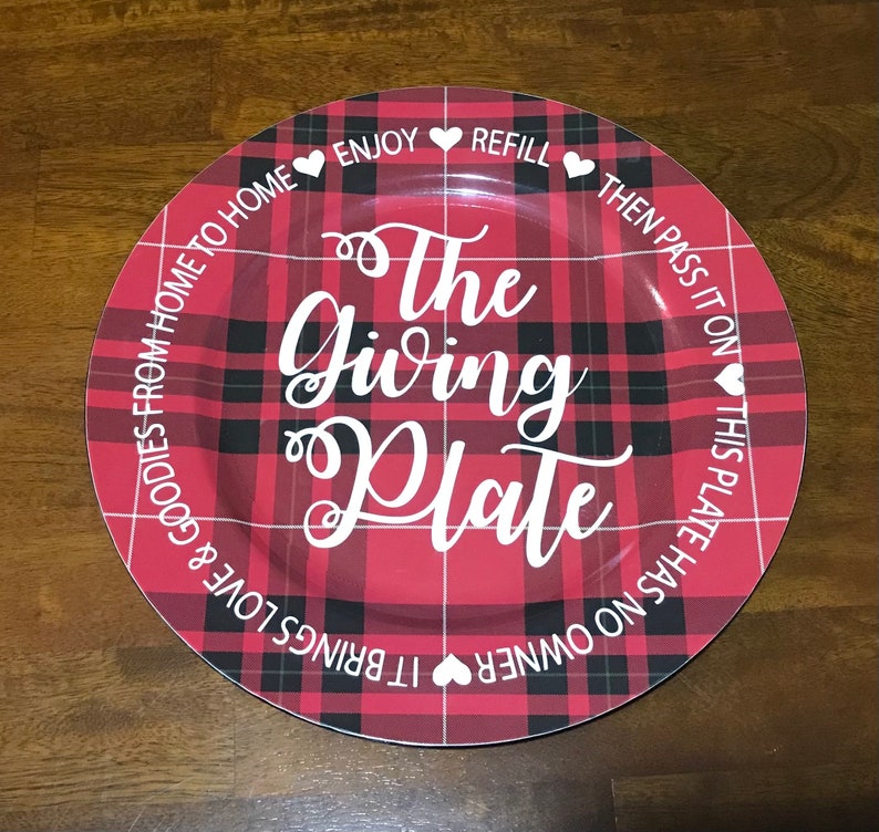 The Giving Plate 13 Personalized Plate Custom Plate Etsy