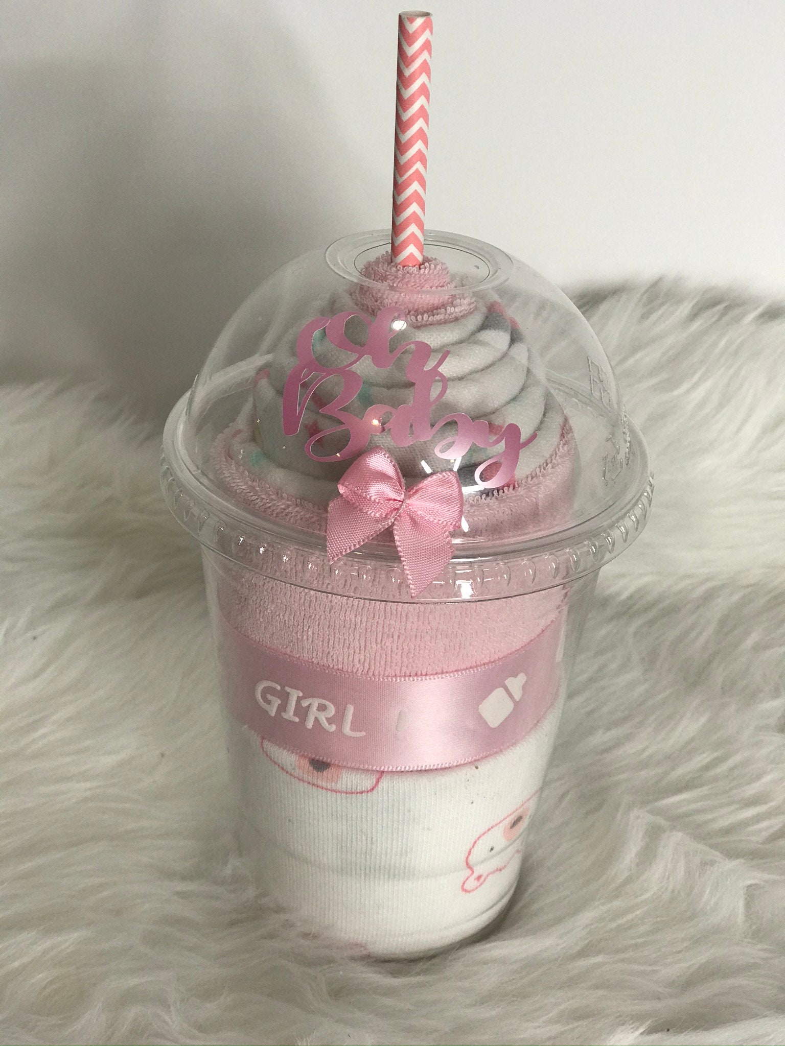 Oh Baby Receiving Blanket Milkshake Baby Shower Gift Baby Etsy
